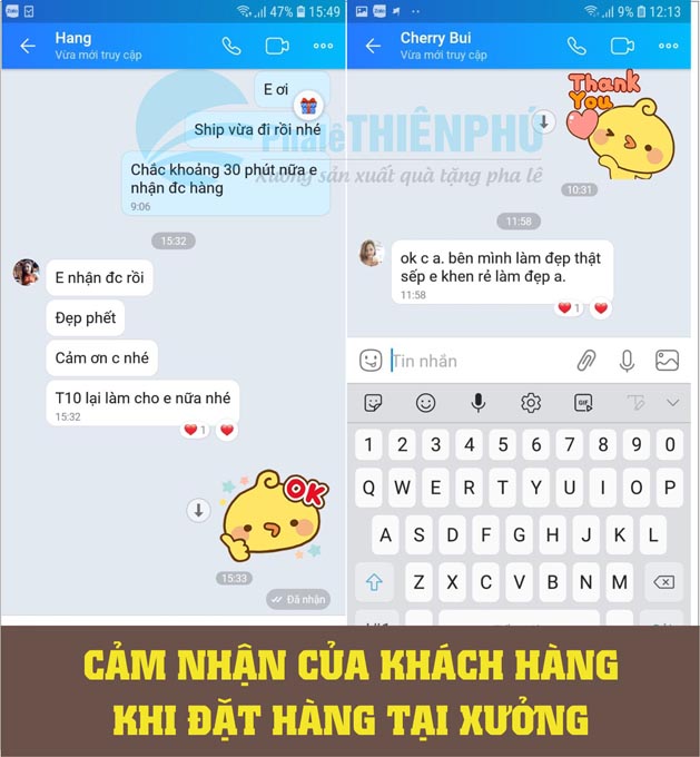  cảm nhận khách hàng 