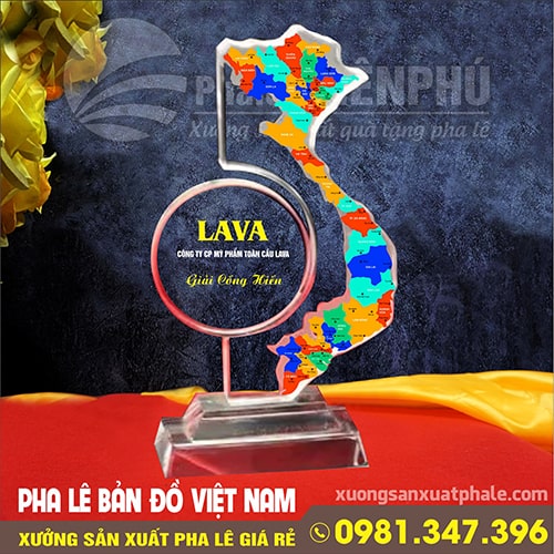 pha lê hình bản đồ việt nam