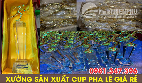 sản xuất cúp pha lê chạy bộ