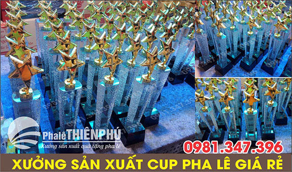 sản xuất pha lê ngôi sao đồng vàng