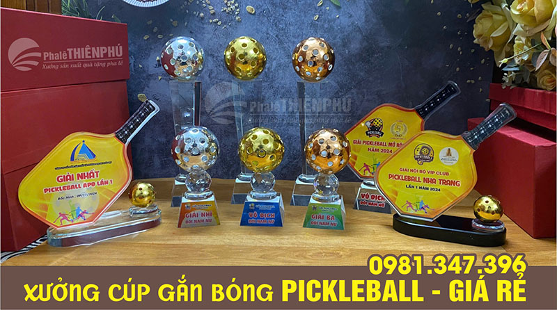 Các mẫu cúp đánh giải pickleball 02