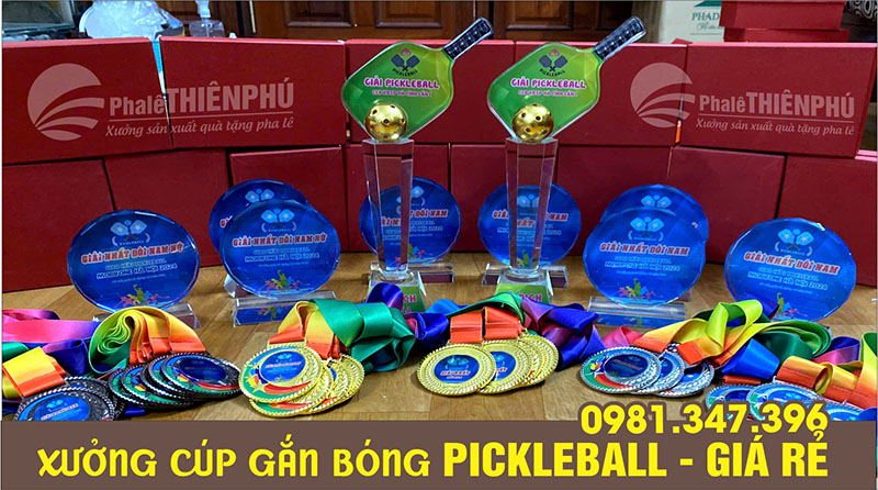 Các mẫu cúp đánh giải pickleball 07